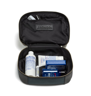 Blue Carbon Dopp Kit