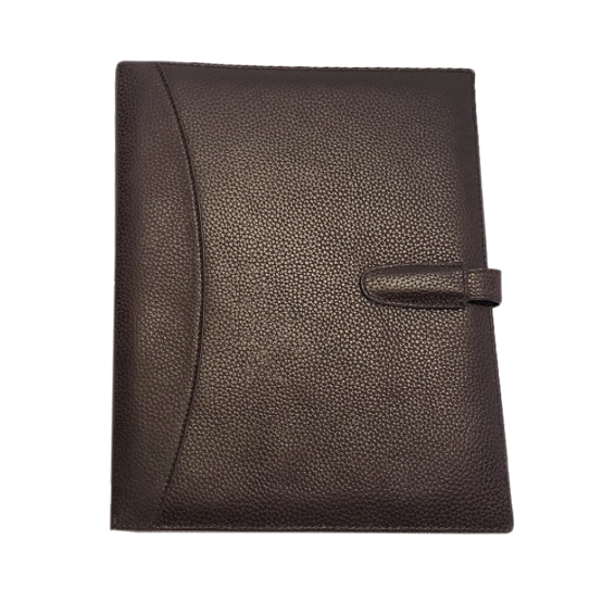 Leather top laptop folio